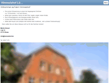 Tablet Screenshot of himmelshof.de